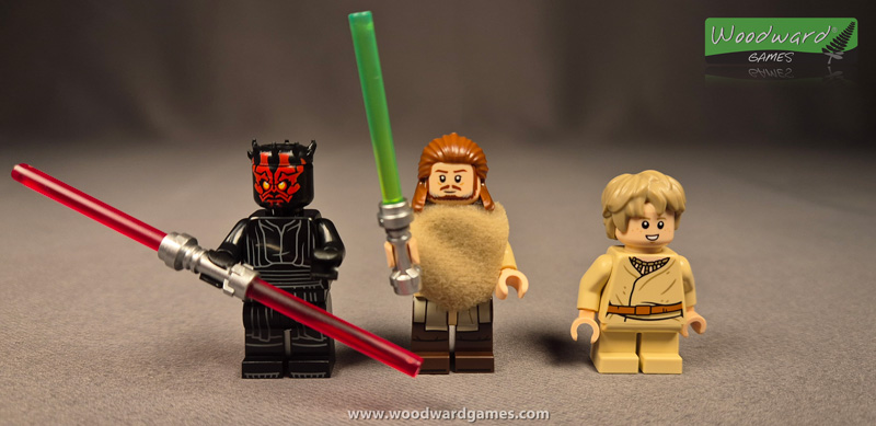 Darth Maul, Qui-Gon Jinn, Young Anakin Skywalker Lego Minifigures - Lego Star Wars - Woodward Games