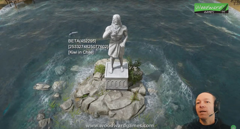 Statue of Poseidon in Age of Mythology: Retold Campaign - Woodward Games