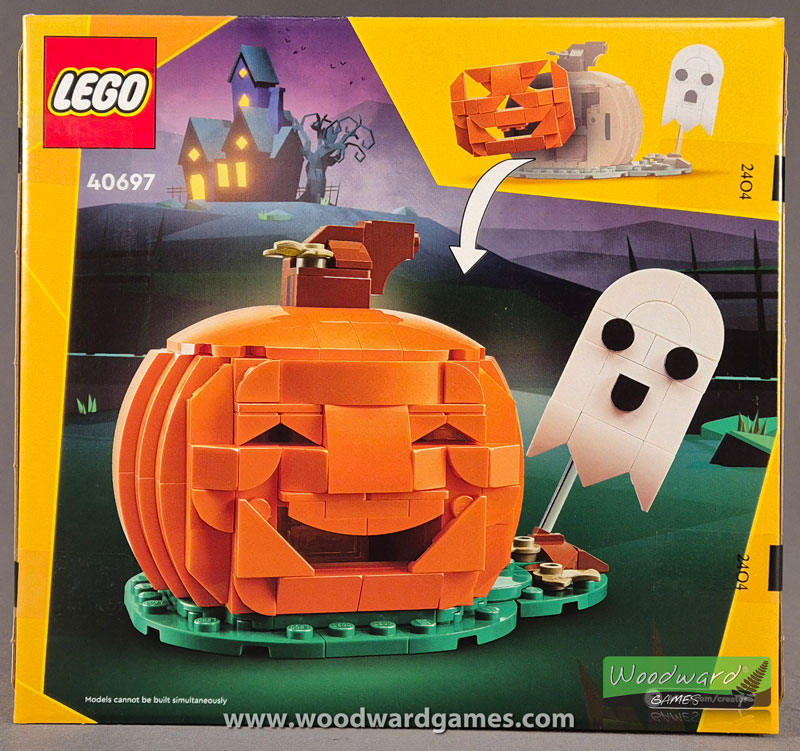 LEGO Jack O'Lantern and Ghost - Halloween Pumpkin in LEGO - Woodward Games