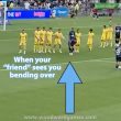 When your "friend" sees you bending over | Auckland FC vs. Wellington Phoenix FC | Woodward Games