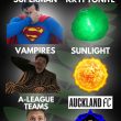 Their Weakness - A-League Football Teams Meme about Auckland FC - Woodward Games